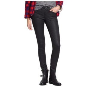 MADEWELL Skinny Skinny Black Coated Jeans